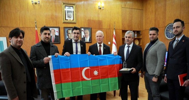 Töre, Kıbrıs- Azerbaycan Diaspora Merkezi heyetini kabul etti