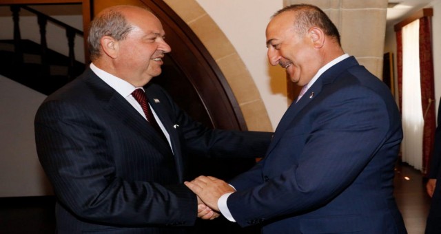 Cumhurbaşkanı Tatar, TC Dışişleri Bakanı Mevlüt Çavuşoğlu’nu kabul etti