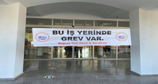 Lapta ve Mağusa'da grev