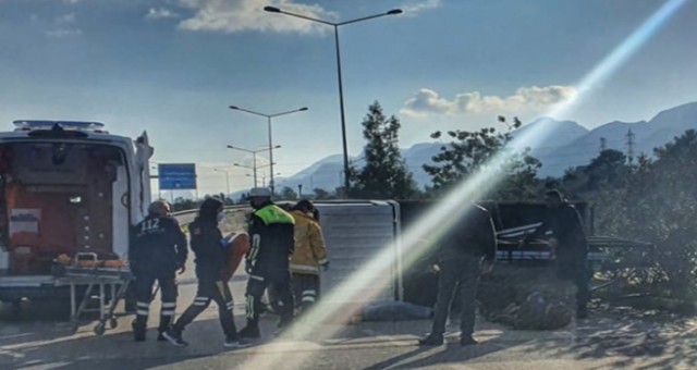 Girne-Alsancak Çevre yolunda trafik kazası
