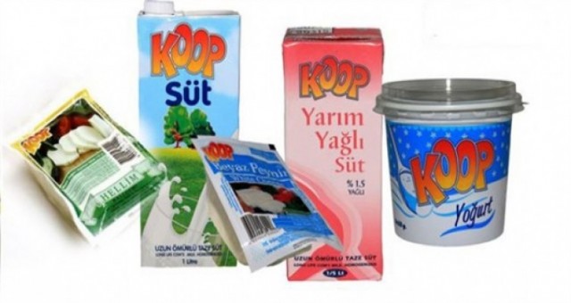 KOOP SÜT ambalajlanmış süt ve süt ürünlerinin yeni fiyat listesini paylaştı