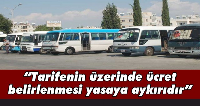 Öğrenci taşıma tarifeleriyle ilgili açıklama...