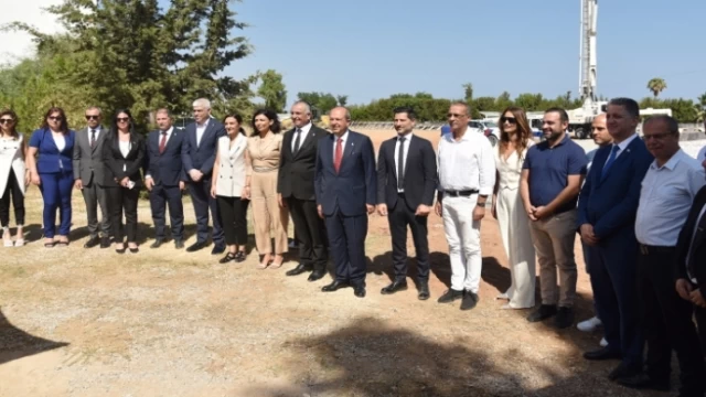 Çatalköy İlkokulu yeni binasının temeli bugün düzenlenen törenle atıldı