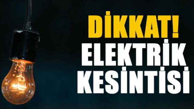 Elektrik kesintisi!