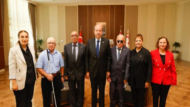 Cumhurbaşkanı Ersin Tatar, Kıbrıs Türk Engelliler Federasyonu ile Federasyona bağlı dernek temsilcilerini kabul etti