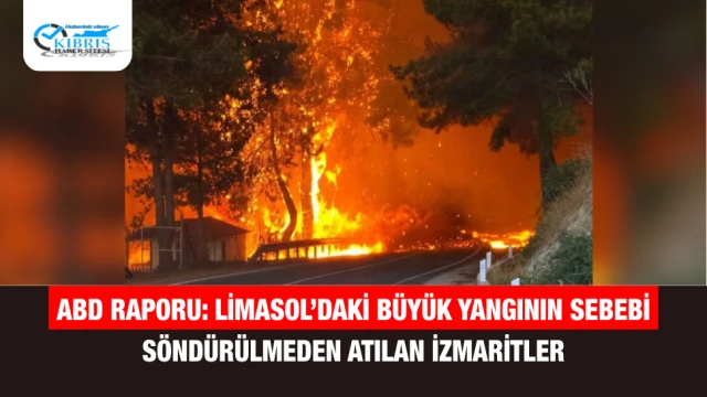 ABD Raporu: Limasol’daki Büyük Yangının Sebebi Söndürülmeden Atılan İzmaritler