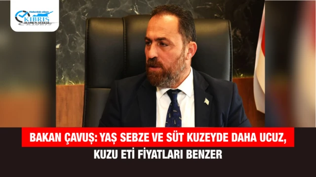 Bakan Çavuş: Yaş Sebze ve Süt Kuzeyde Daha Ucuz, Kuzu Eti Fiyatları Benzer