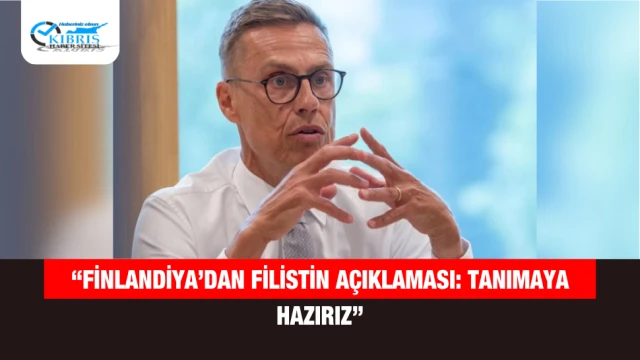 “Finlandiya’dan Filistin Açıklaması: Tanımaya Hazırız”