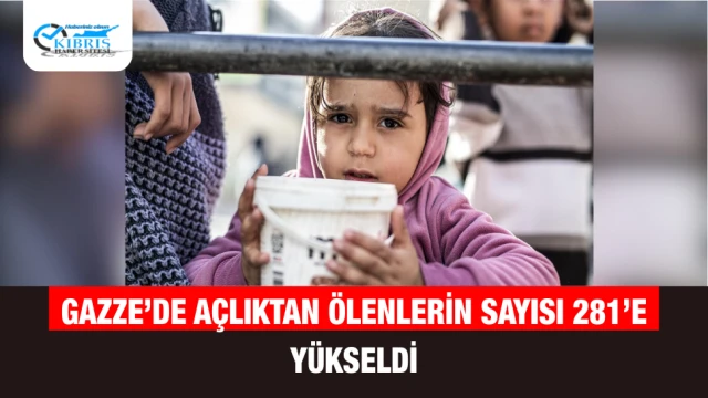 Gazze’de Açlıktan Ölenlerin Sayısı 281’e Yükseldi