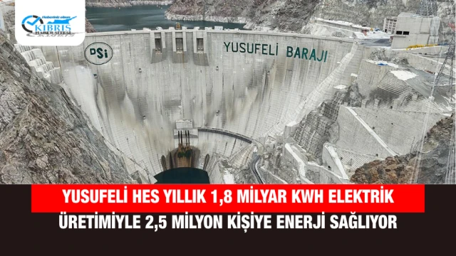 Yusufeli HES Yıllık 1,8 Milyar kWh Elektrik Üretimiyle 2,5 Milyon Kişiye Enerji Sağlıyor