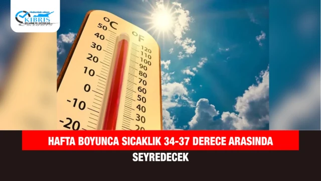 Hafta Boyunca Sıcaklık 34-37 Derece Arasında Seyredecek