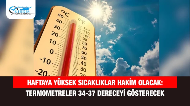 Haftaya Yüksek Sıcaklıklar Hakim Olacak: Termometreler 34-37 Dereceyi Gösterecek