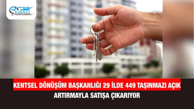 Kentsel Dönüşüm Başkanlığı 29 İlde 449 Taşınmazı Açık Artırmayla Satışa Çıkarıyor