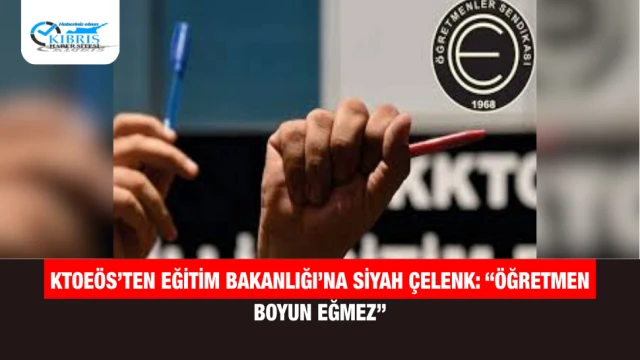 KTOEÖS’ten Eğitim Bakanlığı’na Siyah Çelenk: “Öğretmen Boyun Eğmez”