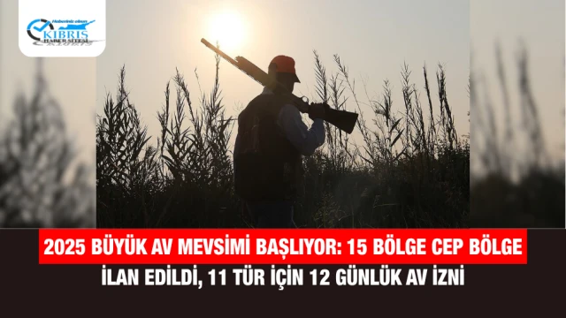 2025 Büyük Av Mevsimi Başlıyor: 15 Bölge Cep Bölge İlan Edildi, 11 Tür İçin 12 Günlük Av İzni
