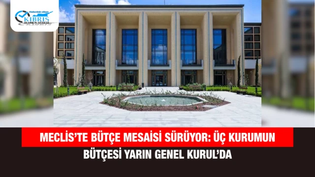 Meclis’te bütçe mesaisi sürüyor: Üç kurumun bütçesi yarın Genel Kurul’da