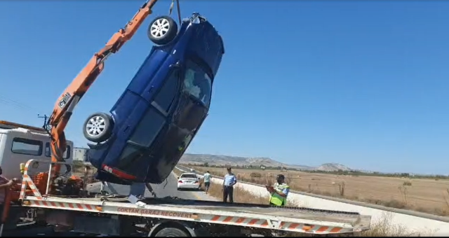Lefkoşa-Güzelyurt ana yolunda trafik kazası