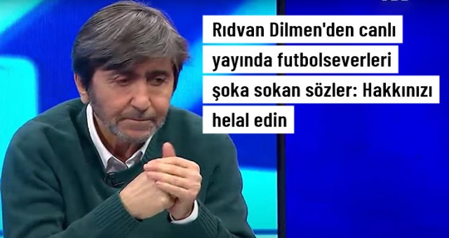 Hakkınızı helal edin