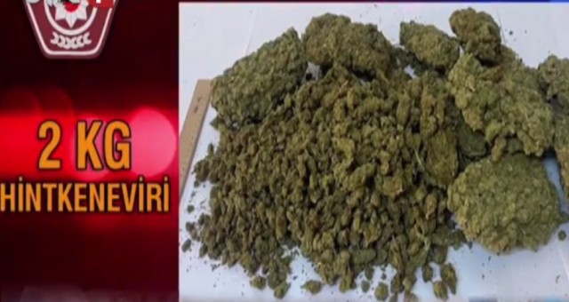 2 kilo uyuşturucu ele geçirildi, 2 kişi tutuklandı