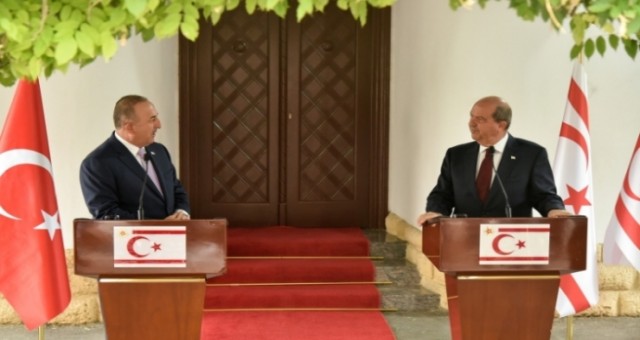 Tatar ve Çavuşoğlu'ndan ortak basın toplantısı