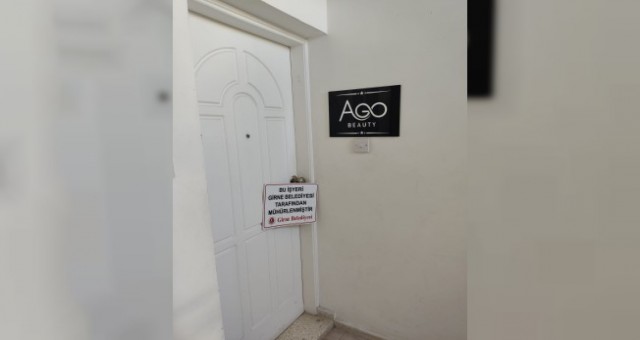 Girne’de kaçak botoks yapan iş yeri mühürlendi