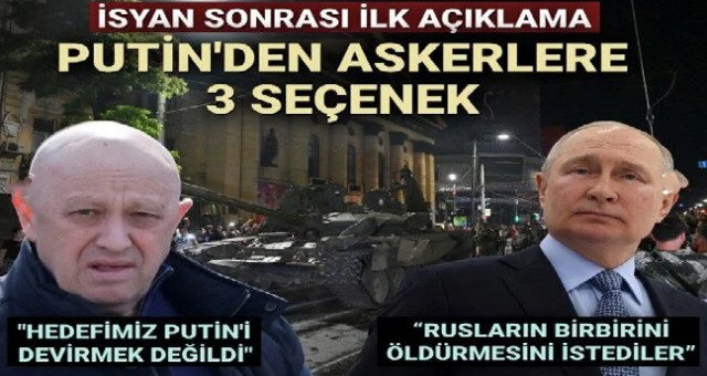 İsyan sonrası Wagner ve Prigojin'den ilk açıklama