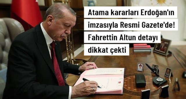 Fahrettin Altun detayı dikkat çekti