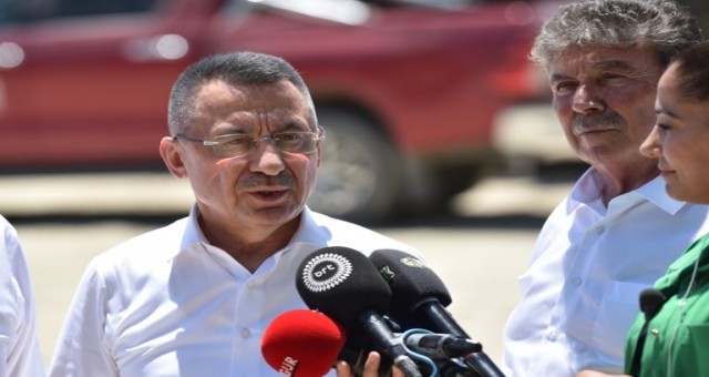 Türkiye Cumhurbaşkanı Yardımcısı Fuat Oktay, yangın nedeniyle bugünkü programlarını iptal etti