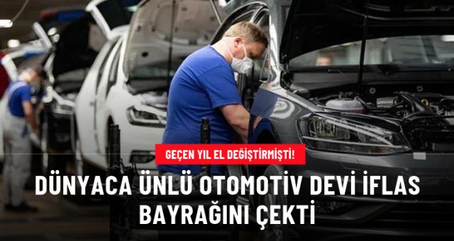 Alman otomotiv tedarikçisi iflas başvurusunda bulundu