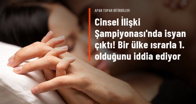 Cinsel İlişki Şampiyonası'nda ortalık karıştı!