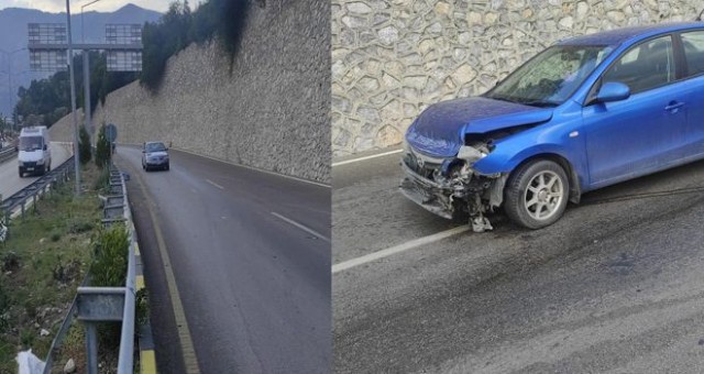 Yola dökülen mazot kazaya neden oldu!