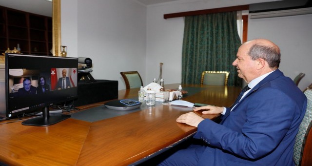 Cumhurbaşkanı Tatar, Nobel kimya ödülü sahibi Türk Bilim İnsanı Prof. Dr. Sancar ile görüştü