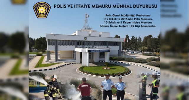 Polis’ten 150 kişilik münhal