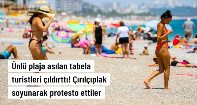 Soyunarak protesto ettiler