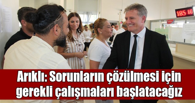 ARIKLI, GİRNE ARAÇ KAYIT, MUAYENE VE RUHSATLANDIRMA BİRİMİNİ ZİYARET ETTİ