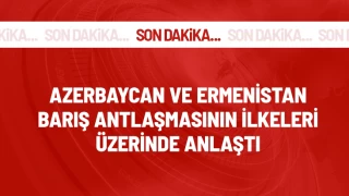 Azerbaycan ve Ermenistan, barış antlaşmasının ilkeleri üzerinde anlaştı