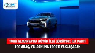 Togg Almanya’da Büyük İlgi Görüyor: İlk Parti 100 Araç, Yıl Sonuna 1000’e Yaklaşacak