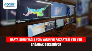 Hafta Sonu Yağış Yok: Yarın ve Pazartesi Yer Yer Sağanak Bekleniyor