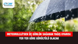 Meteoroloji'den Üç Günlük Sağanak Yağış Uyarısı: Yer Yer Göre Gürültülü Olacak